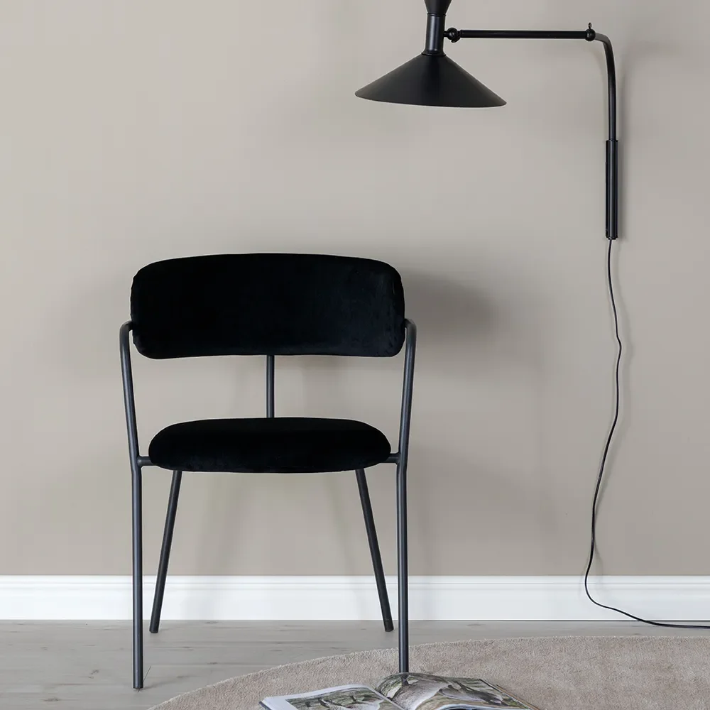 Arrow Dining Chair Black 2-pack