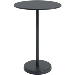 Linear Steel Bar table Ø70 cm Anthracite Black 