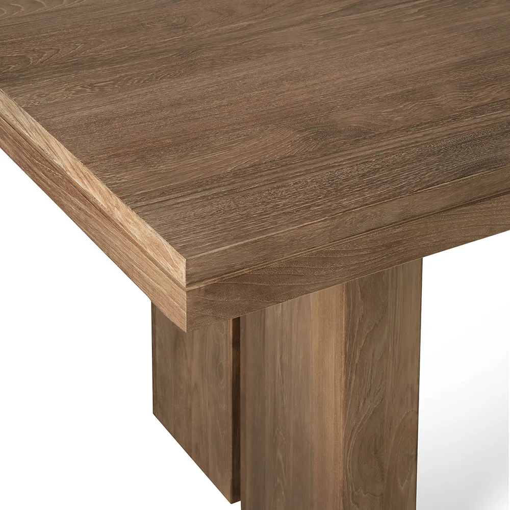 Double Dining table 100x200-300 cm Teak