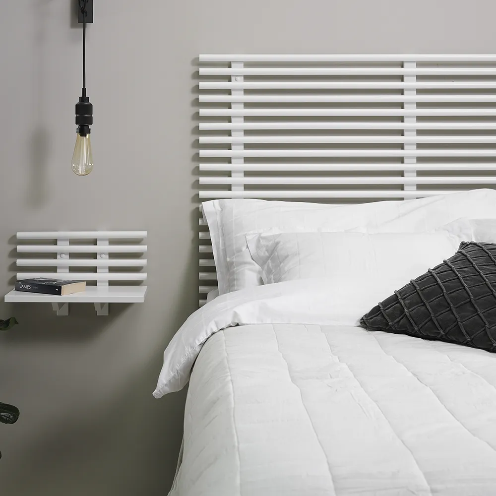 Zana Bedside Table White lacquered birch