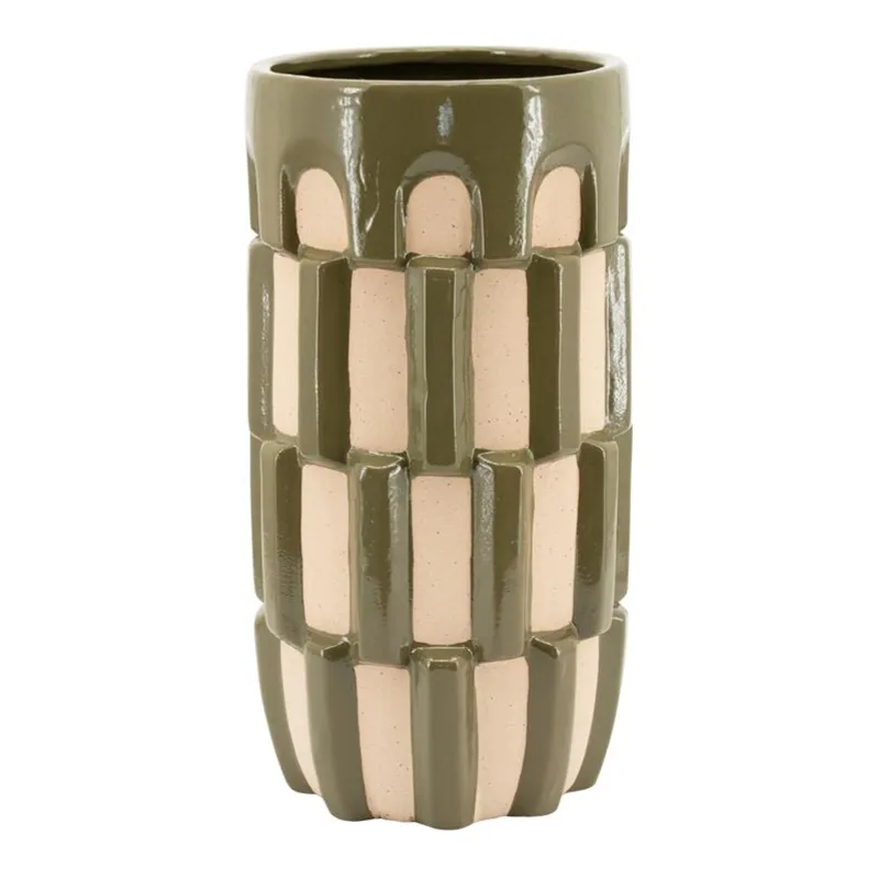 Mocsy 3 20x20x37,5 cm Earthenware Green