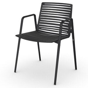 Zebra armchair Black