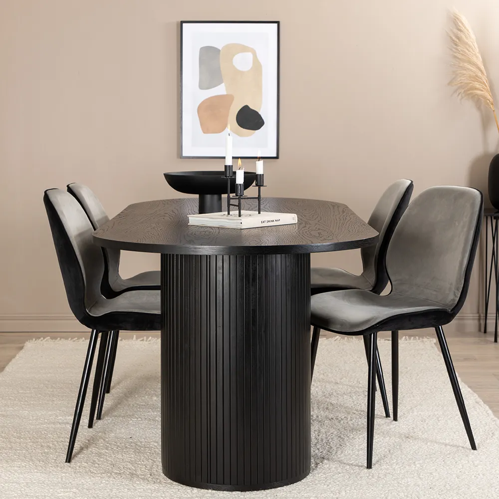 Bianca Dining Table 90x200 cm Black