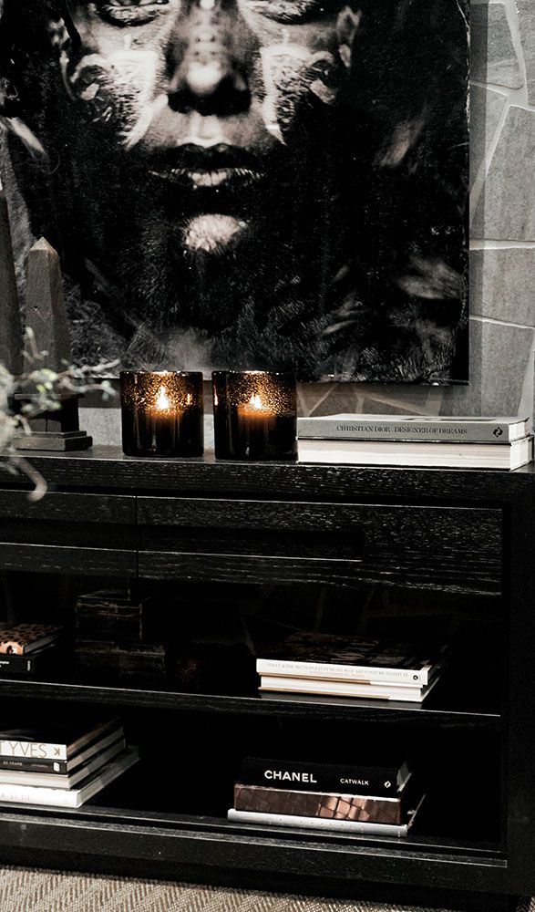 Hunter Console Table M Drawers Black