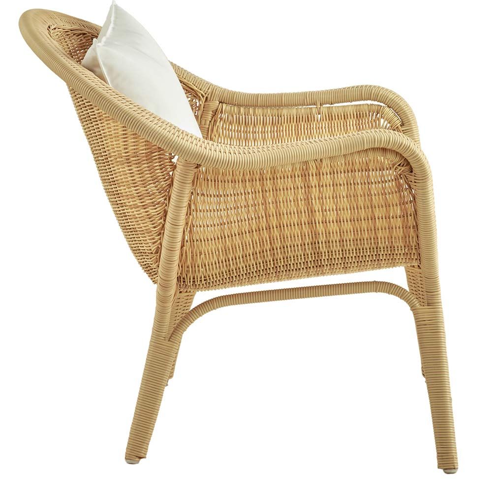 Armchair Madame outdoor rattan Natural