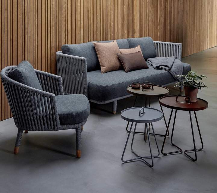 Moments Lounge Armchair Grey