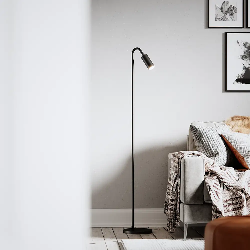 Curve Floor Lamp Matt Black