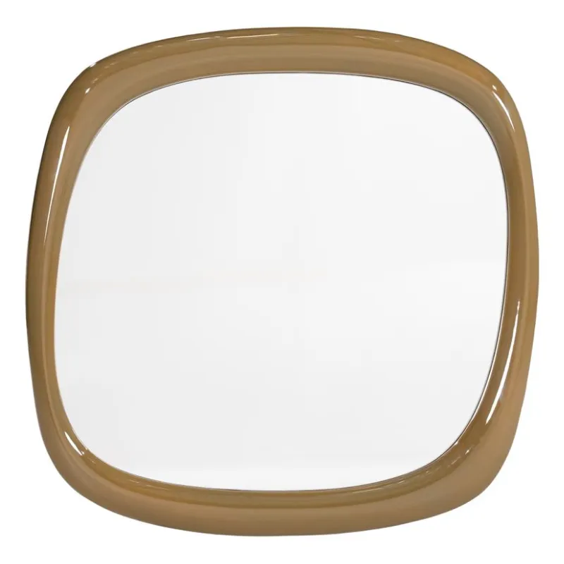 Glyde Mirror 80x4x80 cm Wood & Glass Green