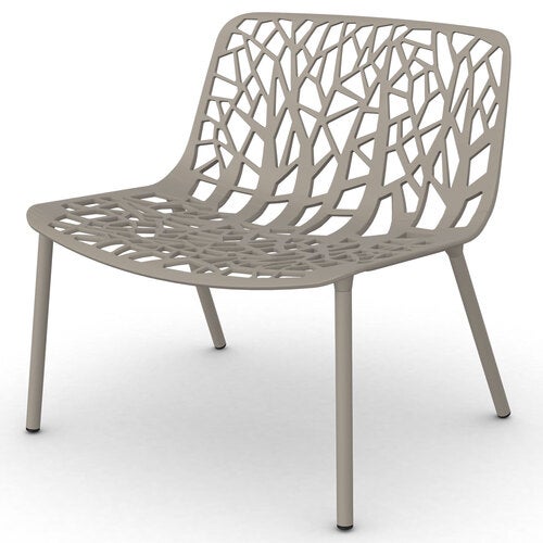 Forest lounge armchair Pearly Gold