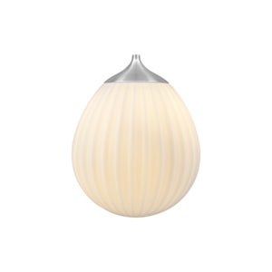 Around the World Lampshade Ø21 cm White/brushed steel