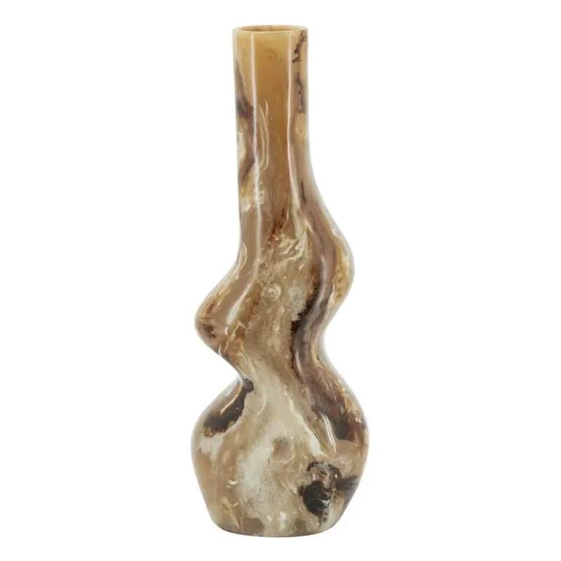 Stonea 3 vase 21x18x59 cm resin brown