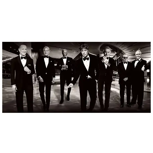 Wall decor Big shots of Hollywood 200x100 cm