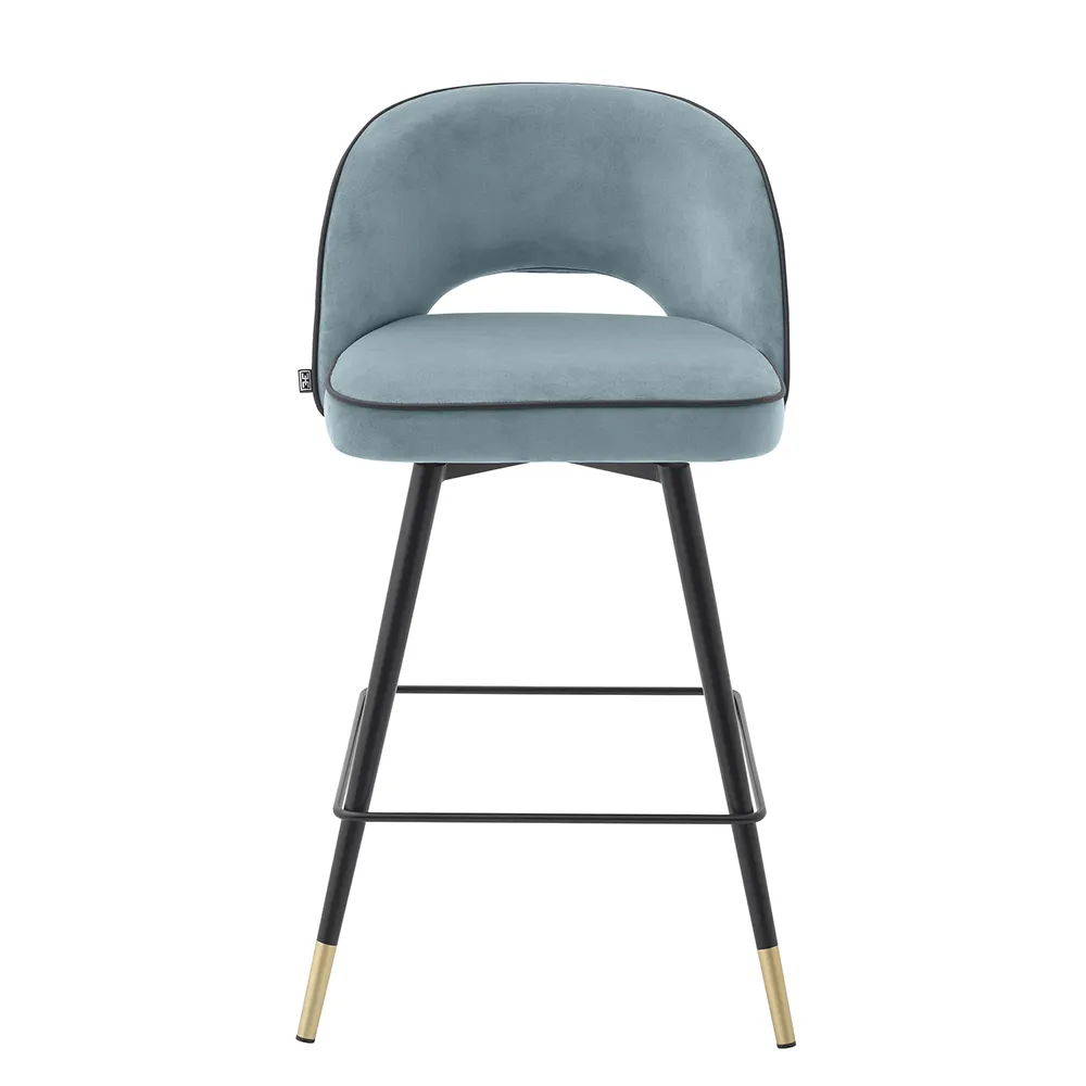 Bar Stool Cliff low Savona blue