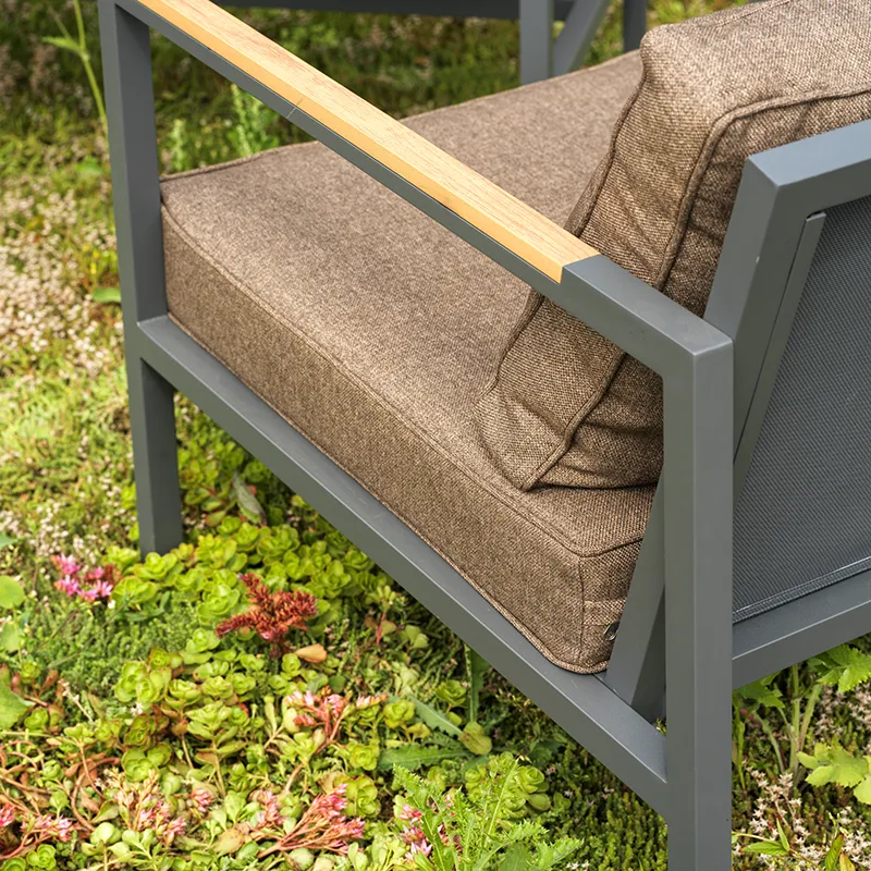 Cap corner soffa Small Anthracite / Brown 