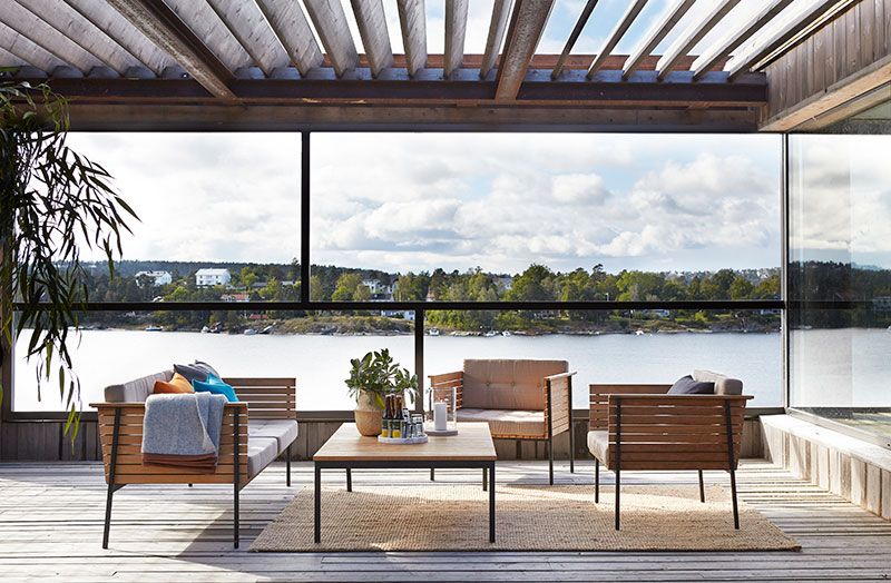 Häringe Coffee Table 85X148Cm Black / Teak