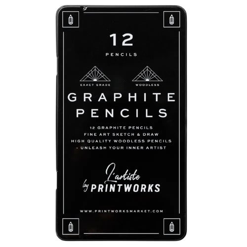 12 Colour pencils - Graphite