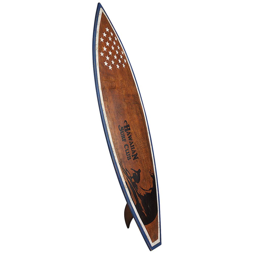 Surf Board Decoration Java Oak