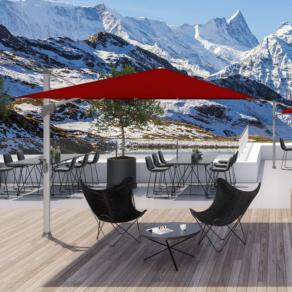 Fortano 300x300 cm parasol alu Cat.4 404 White