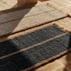 Athens Handwoven Jute Rug  80x200 cm- Natural/Ink Blu