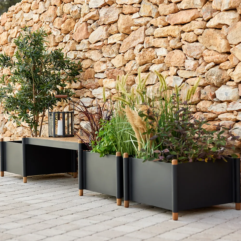 Sticks Planter Lava grey