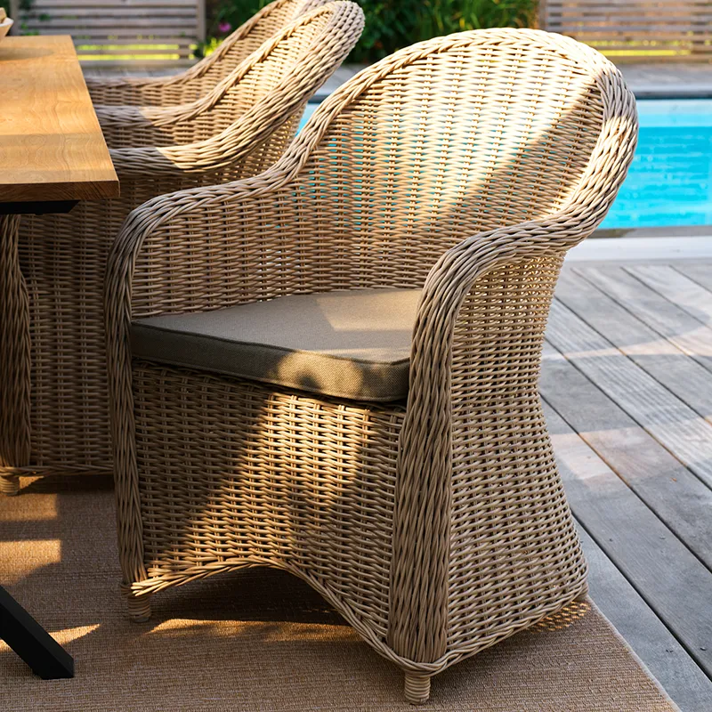 Paulina armchair beige synthetic rattan