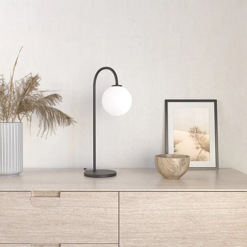 Balloon table lamp black G9