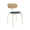 Curious Dining Chair Oak/Brass Jet Air Blue