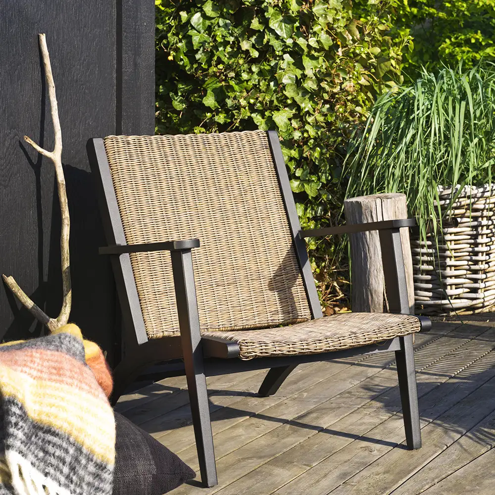 Kira armchair black/rustic