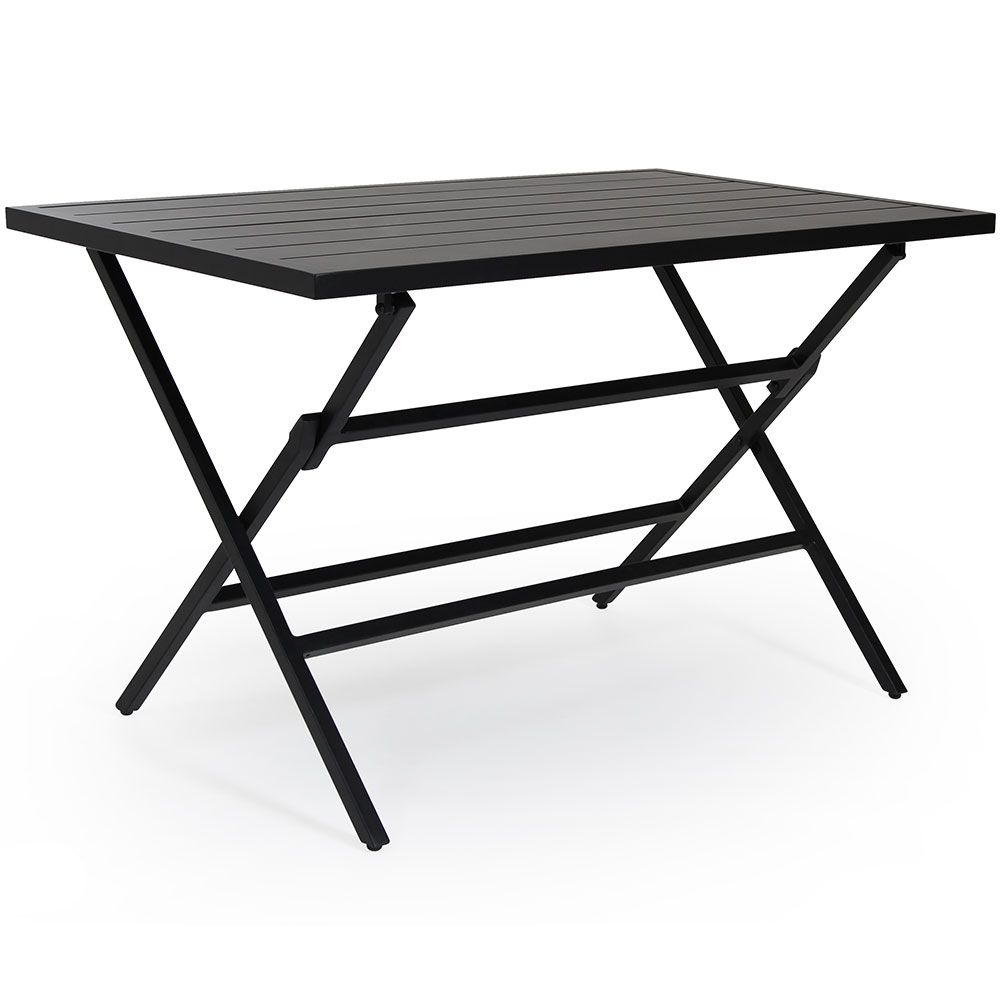Wilkie folding table 72x120 cm black