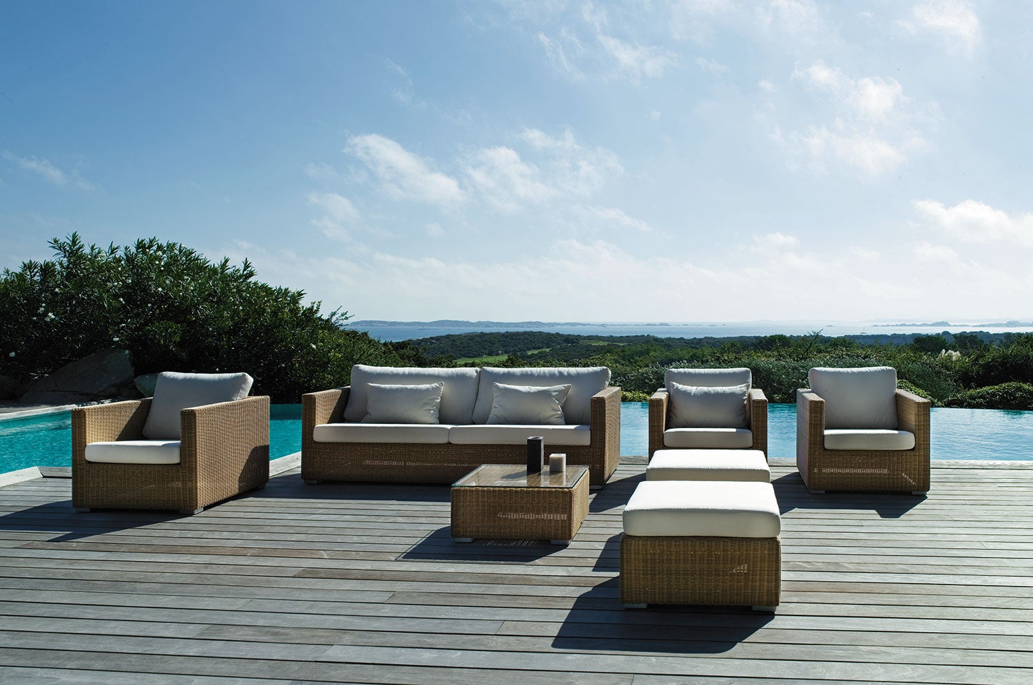 Chester 3-seater Lounge sofa Natural