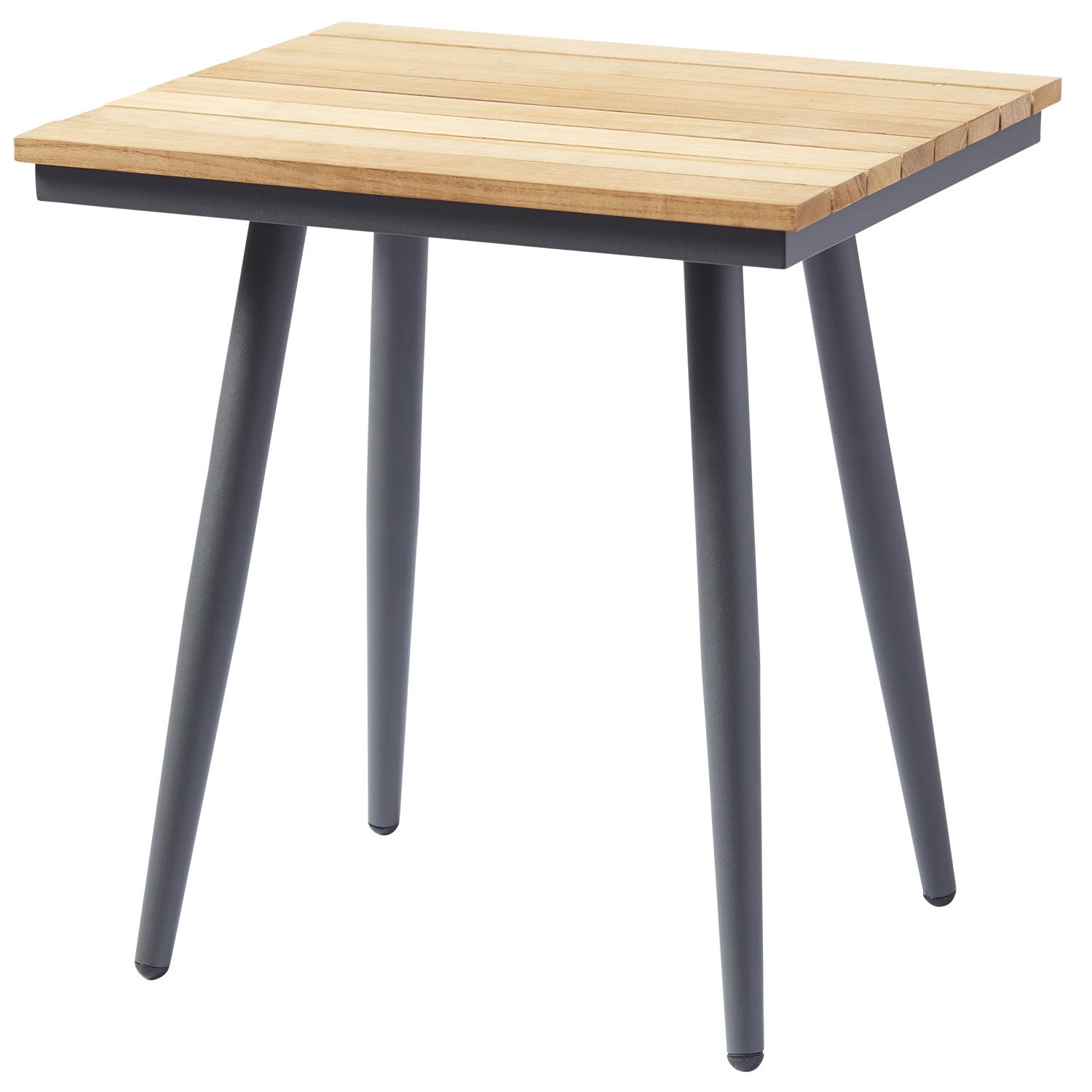 Rio side table 50x53 cm anthracite/teak