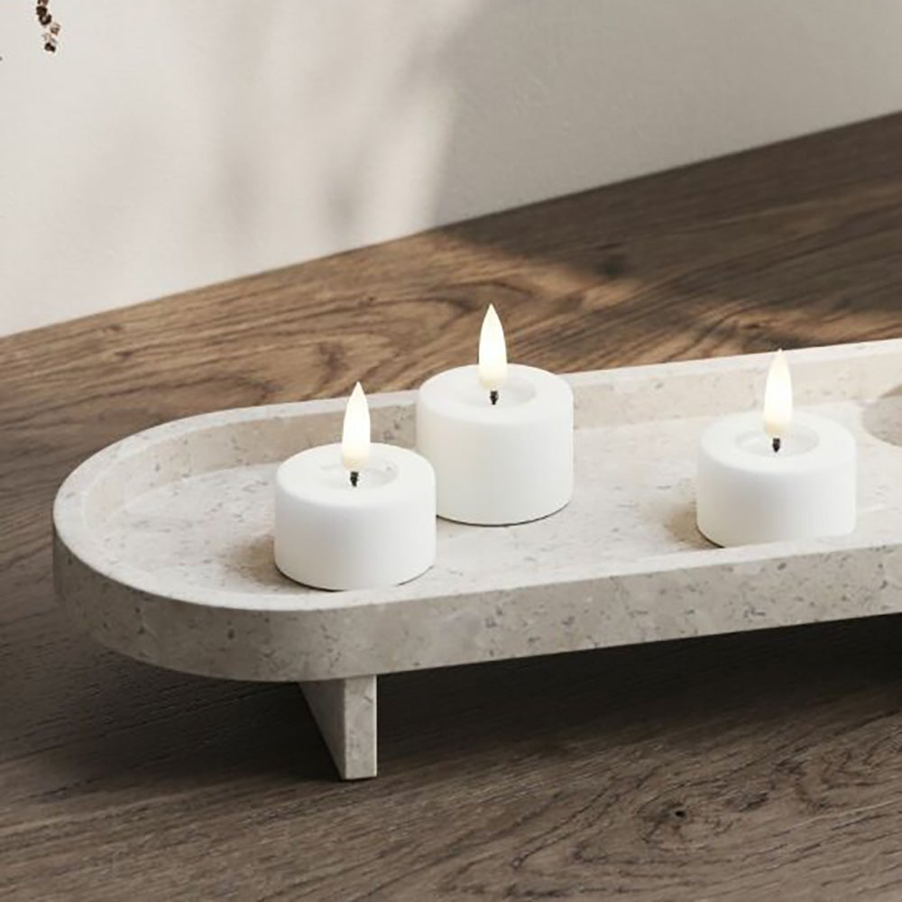  LED tea lights 2-pack 4.1x4.5 cm white