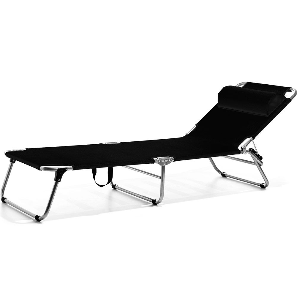 Amigo sunbed black aluminium/textilene
