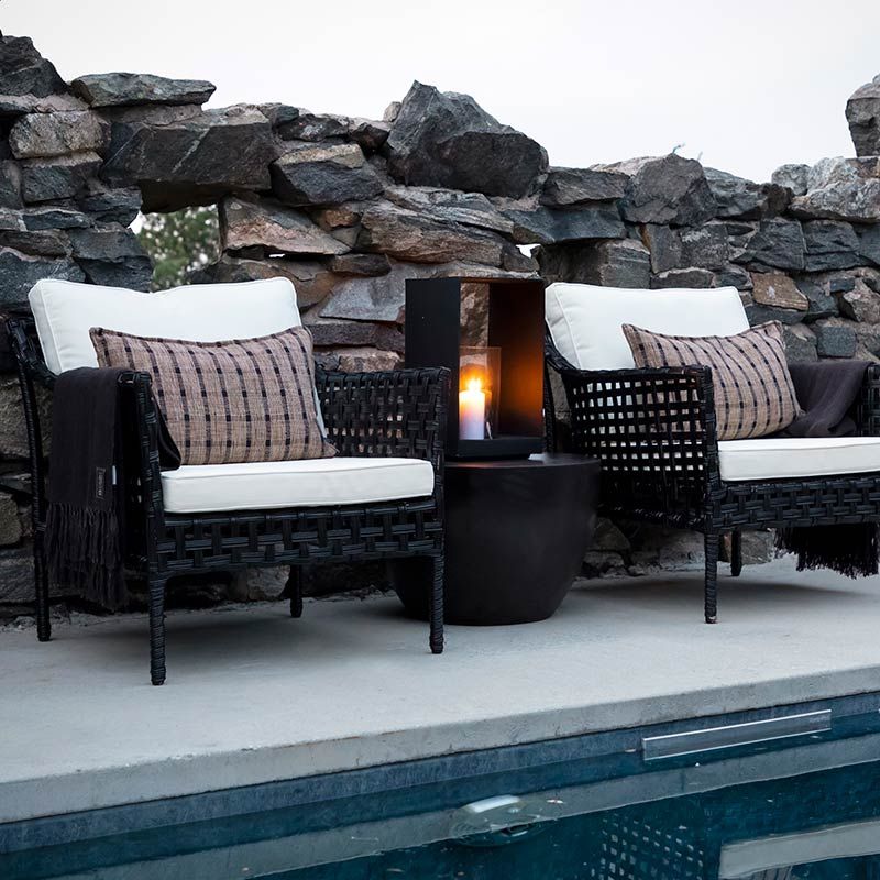 Armchair Santa Monica Black Art Rattan excl Cushion
