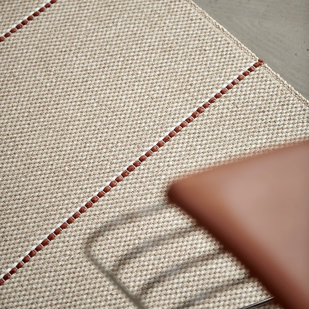 Lea rug Beige/Rust/Vanilla 70 x 150 cm