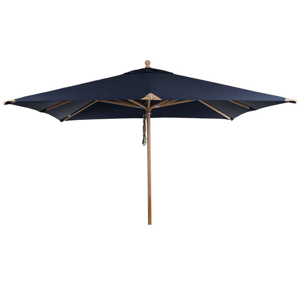 Como wooden parasol 300 x 300 cm navy blue