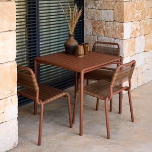 Al Dente chair, stackable m/desert red Weave Desert red