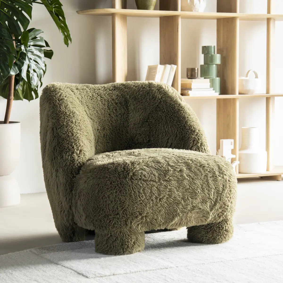 Samson Armchair - green Doodle