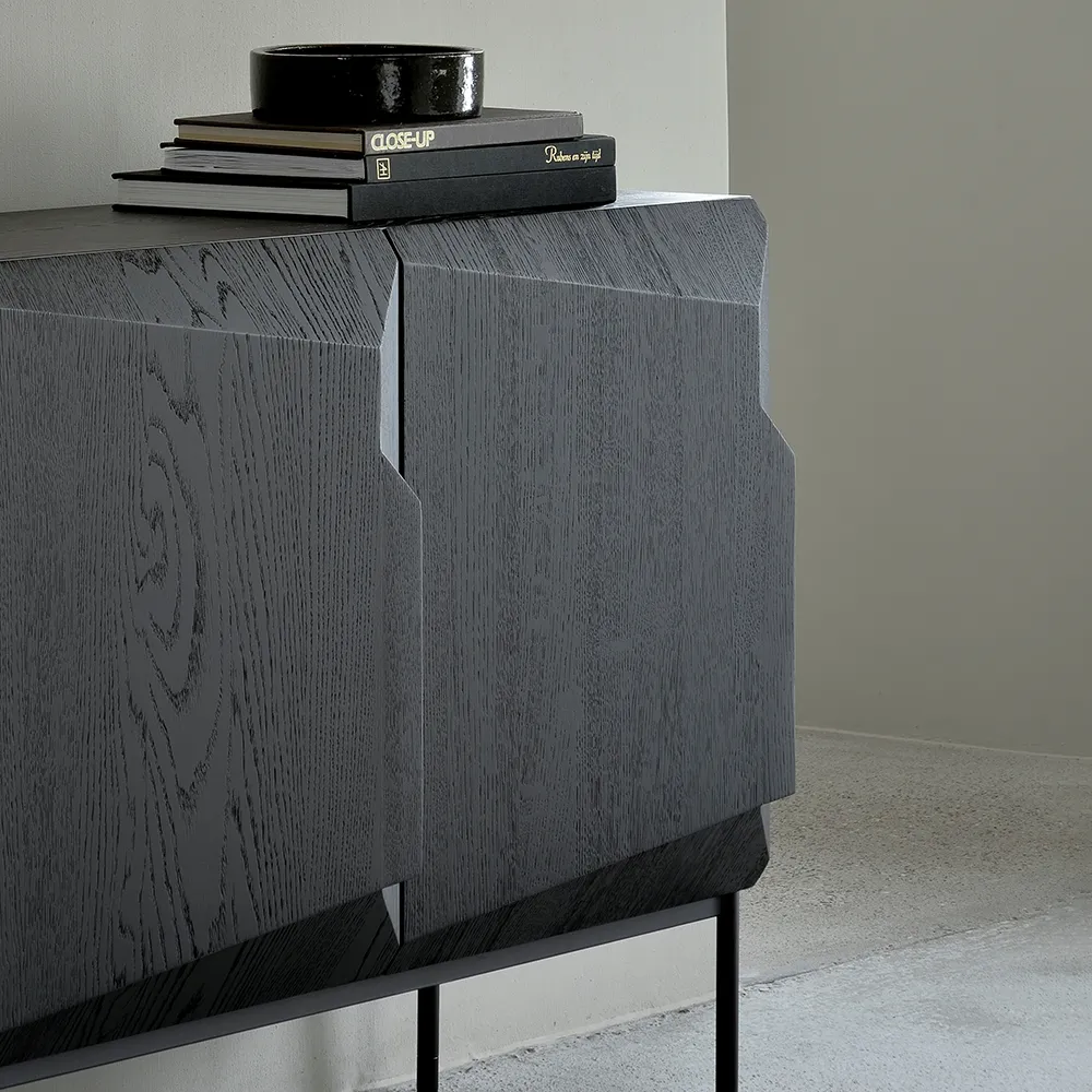 Stairs Sideboard 46x150 cm Black oak