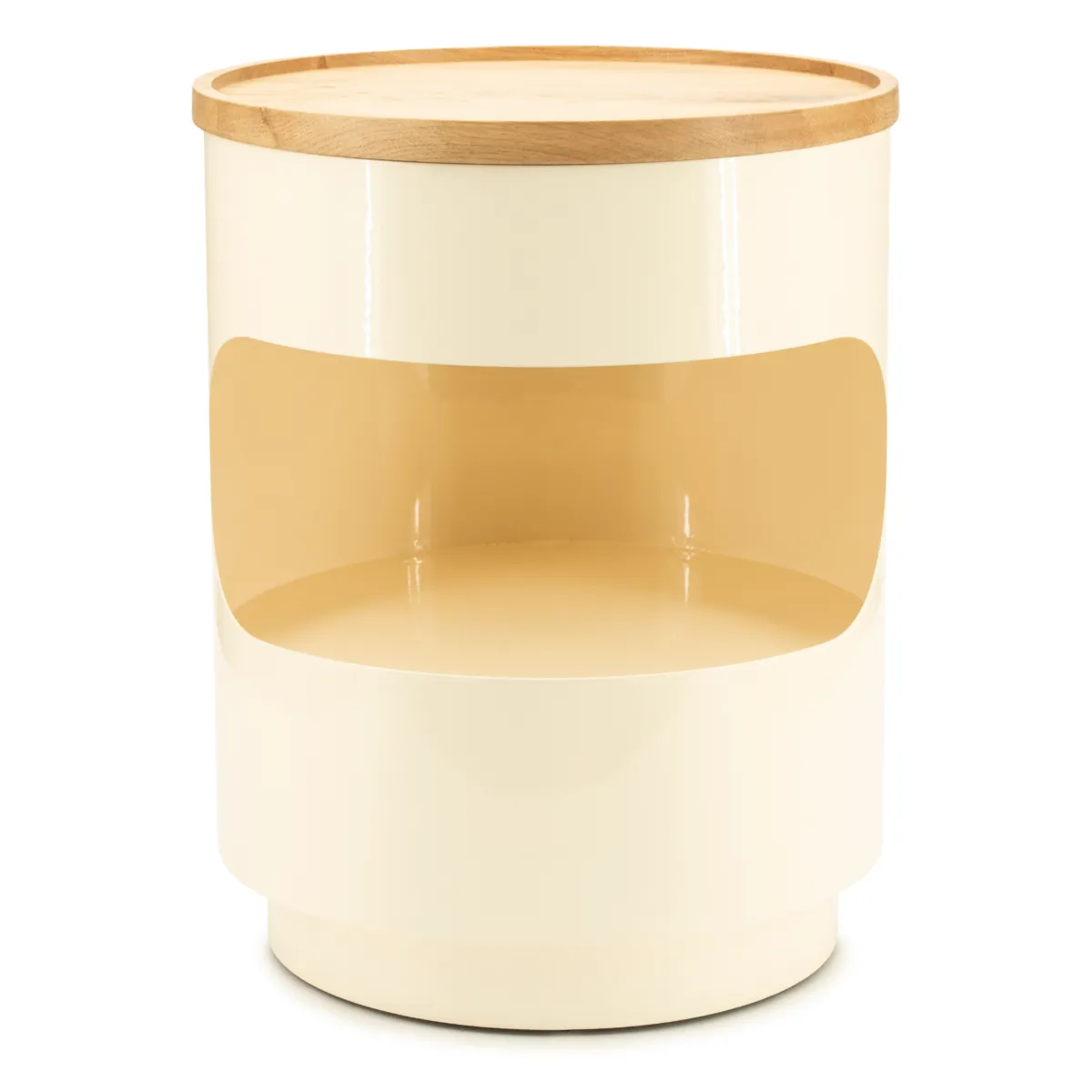 Tondo side table 37 cm beige