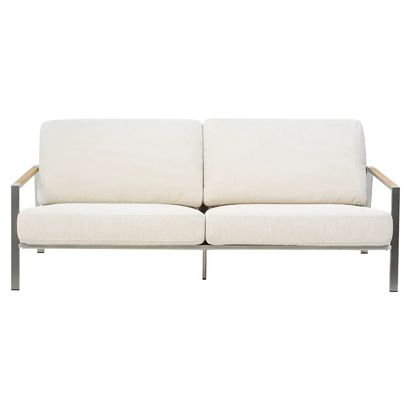 Naos 2,5-seater sofa  Stainless steel / Dot beige