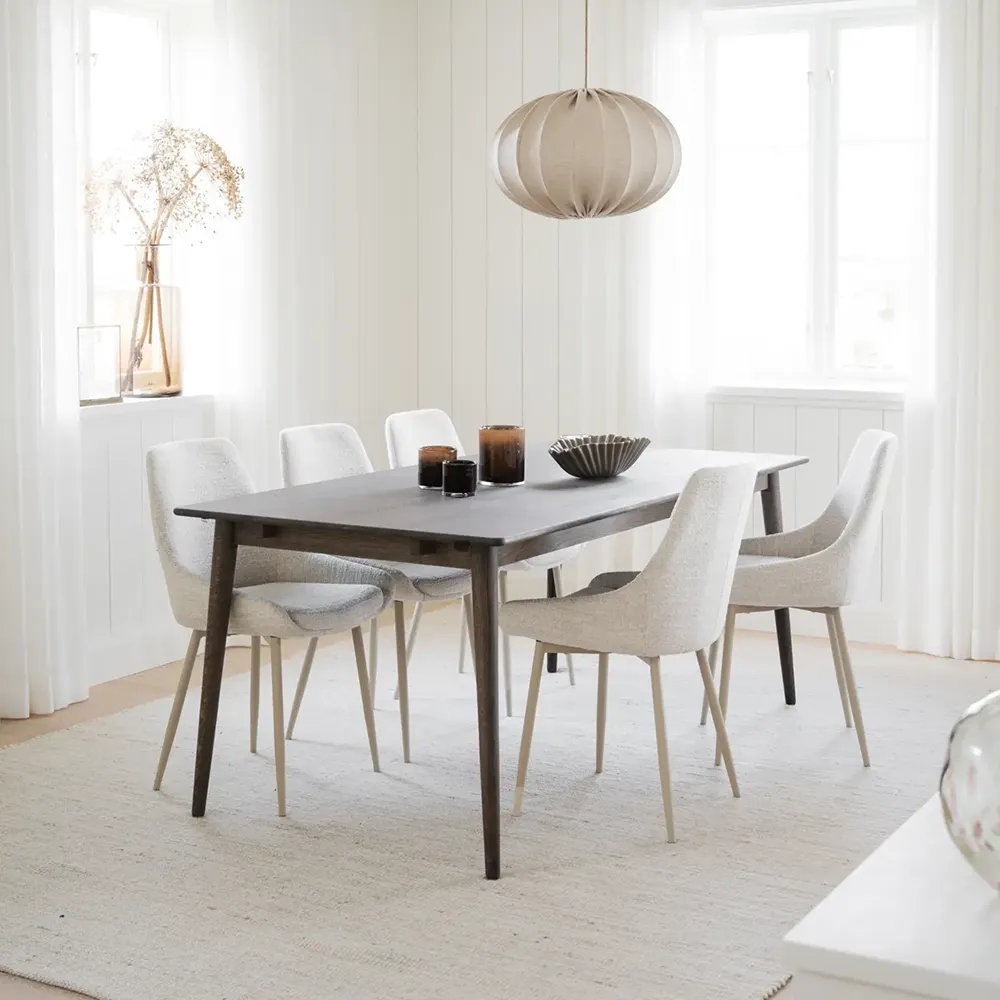 Sierra dining chair light beige fabric