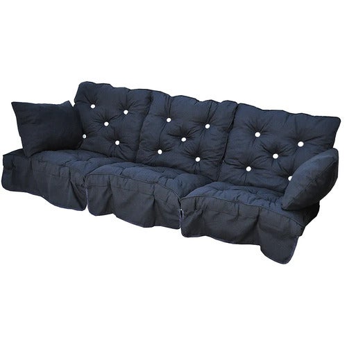 Swing sofa Cushions Low Back Blue