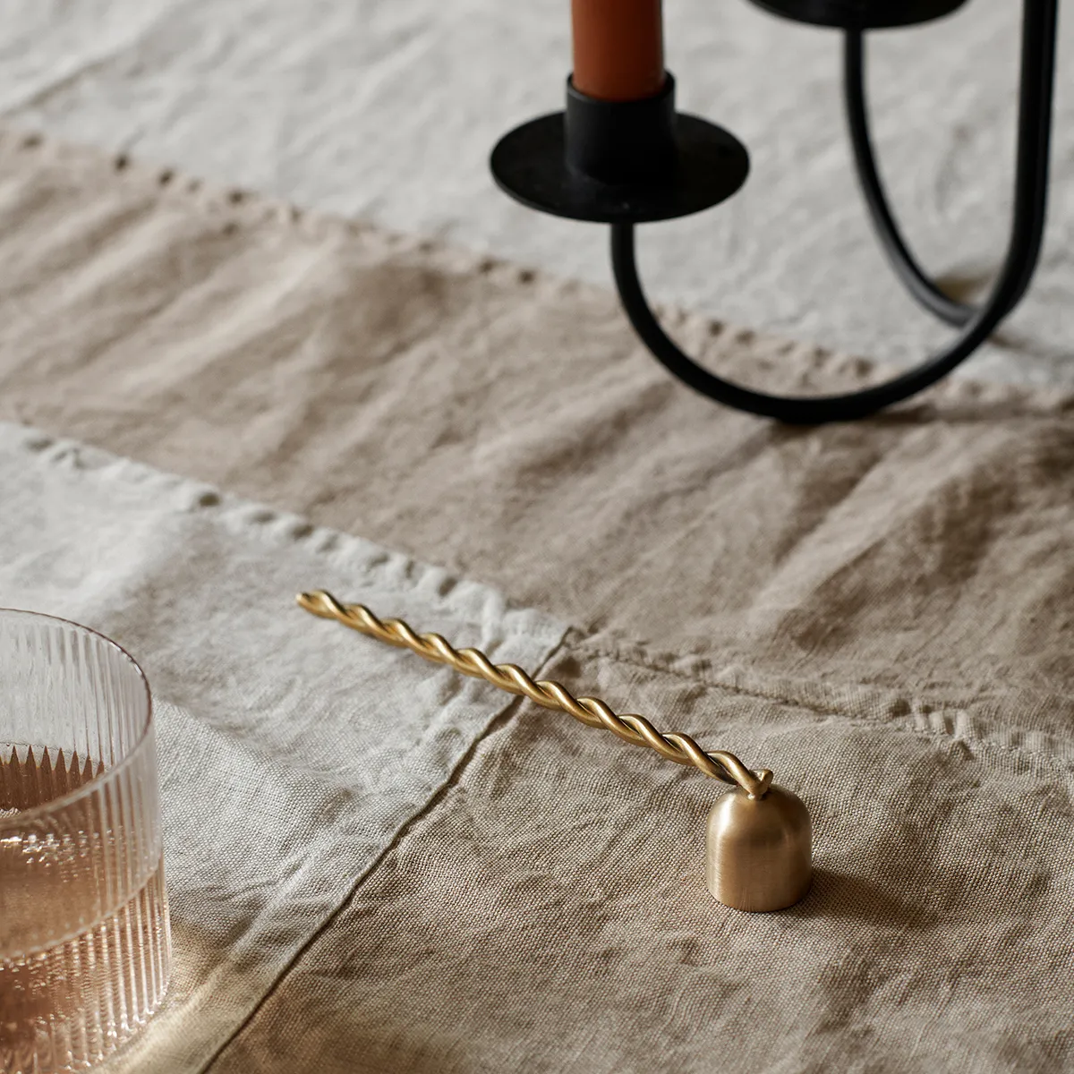 Candle Snuffer Twist Brass