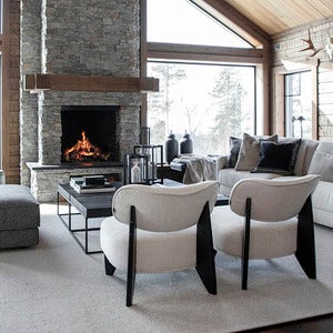 Cadiz fabric armchair Quiet cream