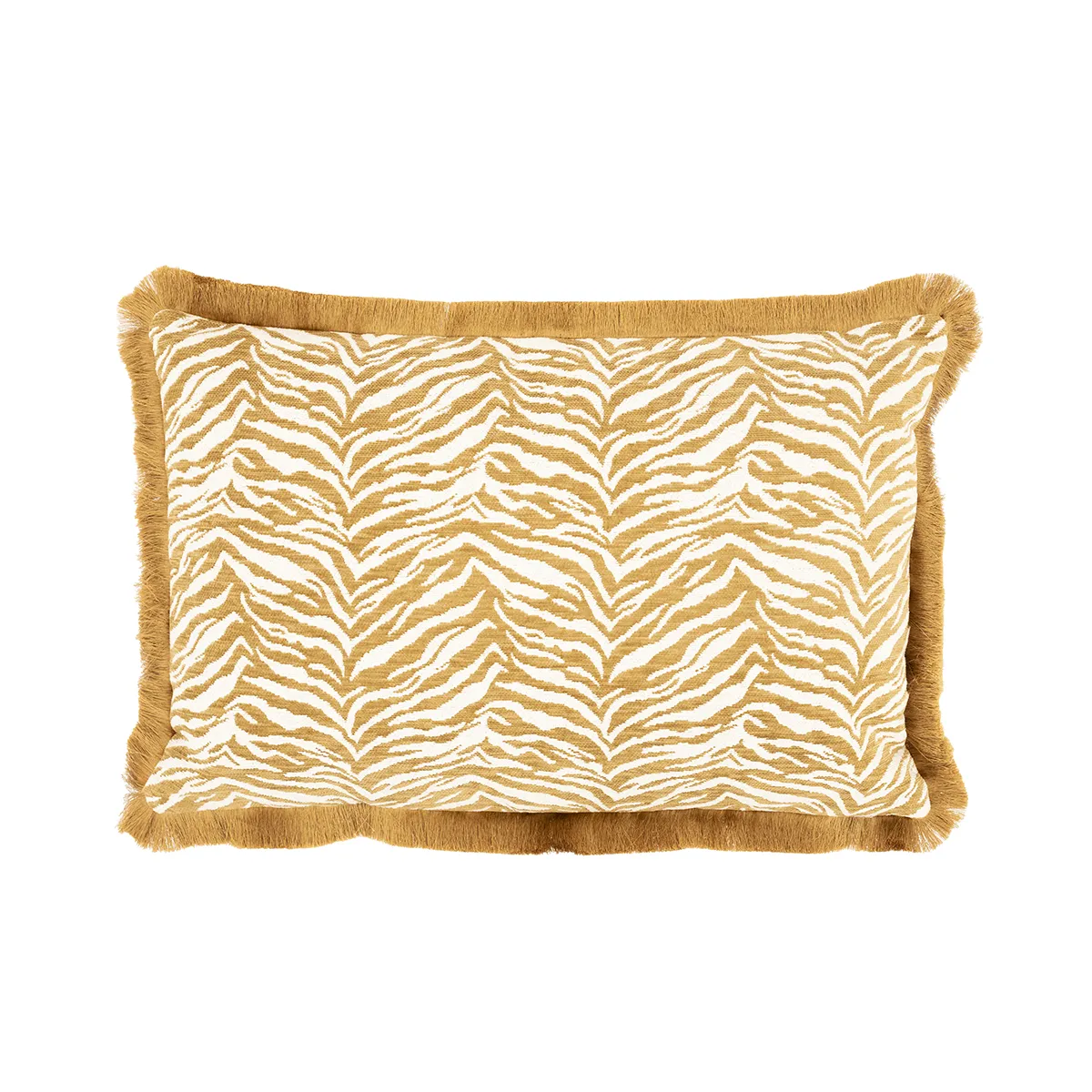 Decorative Cushion with Fringes Tigra Mustard 40x60 cm