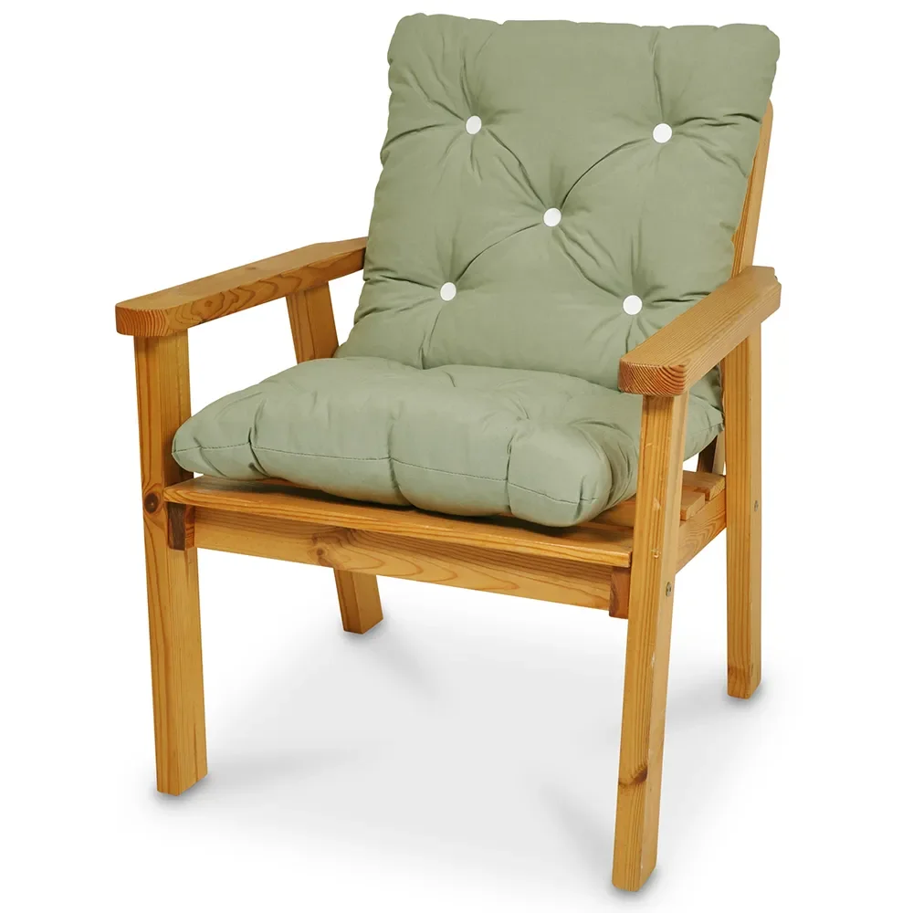 Mini Flock Cushion Olive