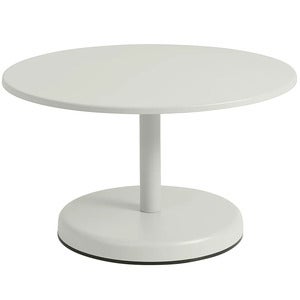 Linear Steel Coffee Table Ø70 cm Grey 