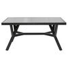 Samvaro table  90x140 cm includes glass plate Anthracite 
