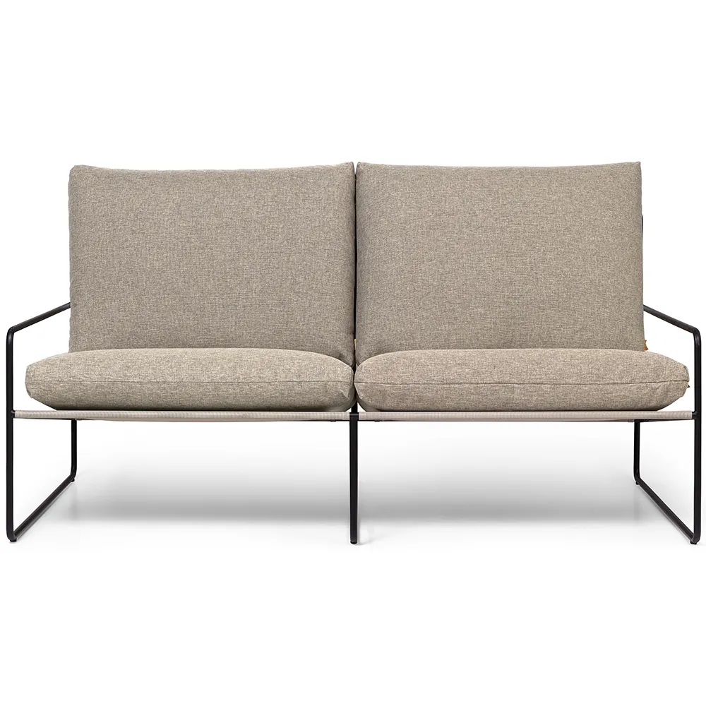 Desert 2-seater sofa Black/Dark Sand